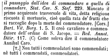 commendatore