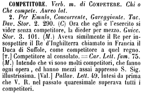 competitore