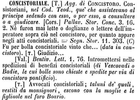 concistoriale