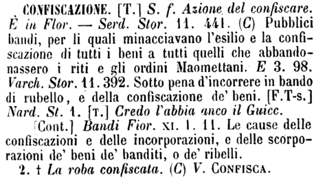 confiscazione