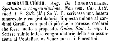 congratulatorio