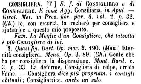 consigliera