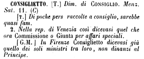 consiglietto