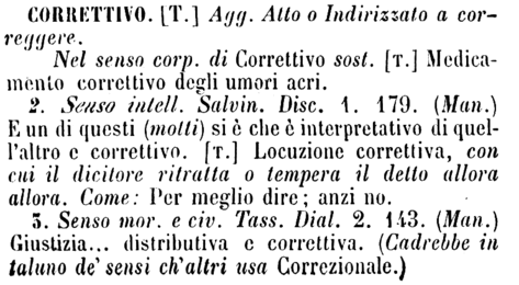 correttivo