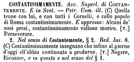 costantissimamente