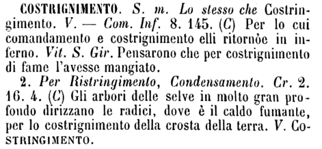 costrignimento