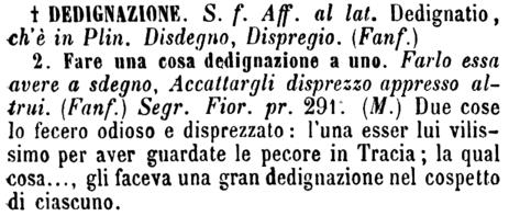 dedignazione