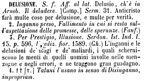 delusione