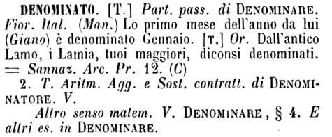 denominato