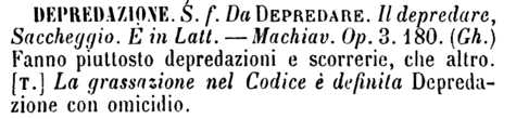 depredazione