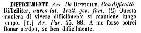 difficilmente