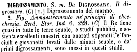 digrossamento