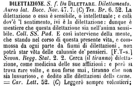 dilettazione