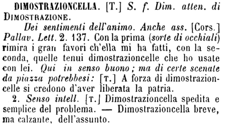 dimostrazioncella