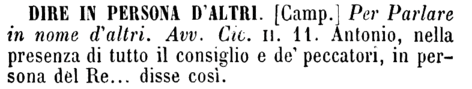 dire-in-persona-d-altri