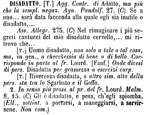 disadatto