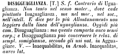 disagguaglianza