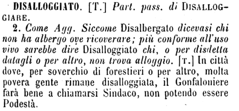 disalloggiato