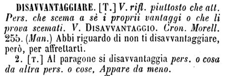 disavvantaggiare