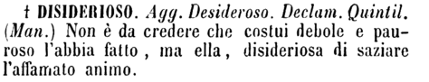 disiderioso