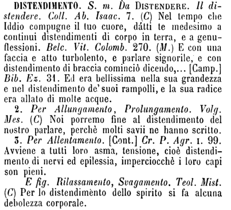 distendimento