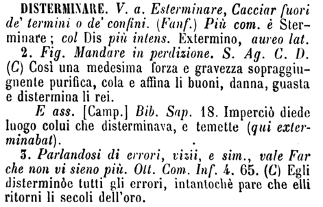 disterminare