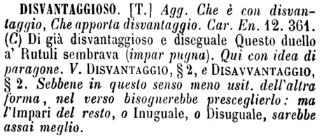 disvantaggioso