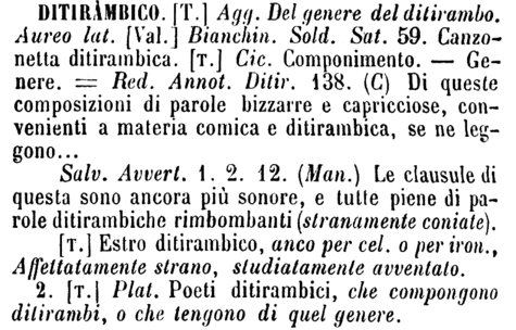 ditirambico