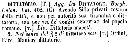 dittatorio