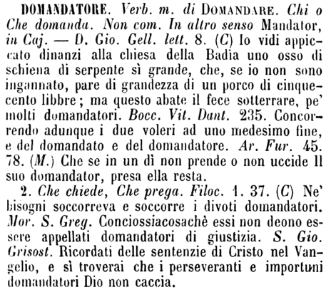 domandatore