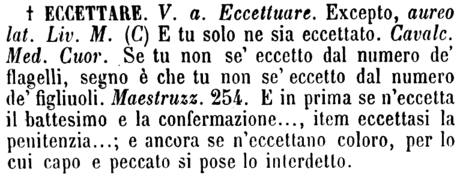 eccettare