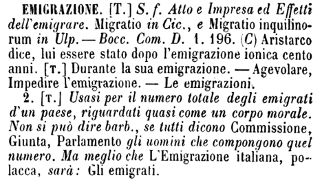 emigrazione