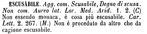 escusabile