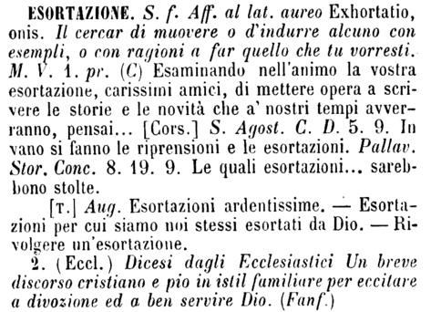 esortazione