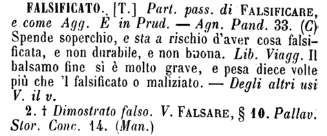 falsificato