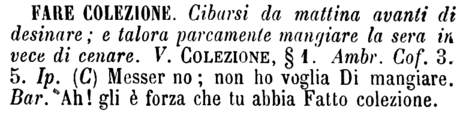 fare-colezione