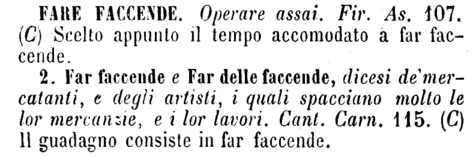 fare-faccende