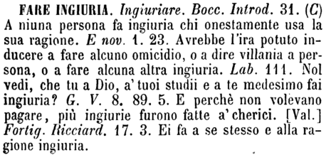 fare-ingiuria