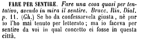 fare-per-sentire