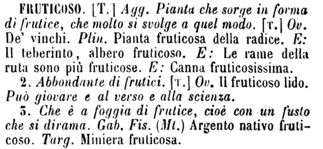 fruticoso