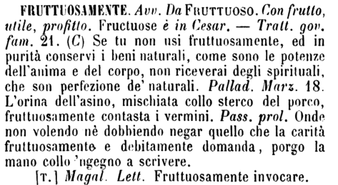 fruttuosamente