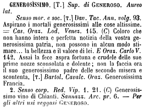 generosissimo