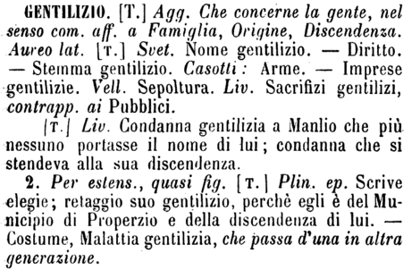 gentilizio