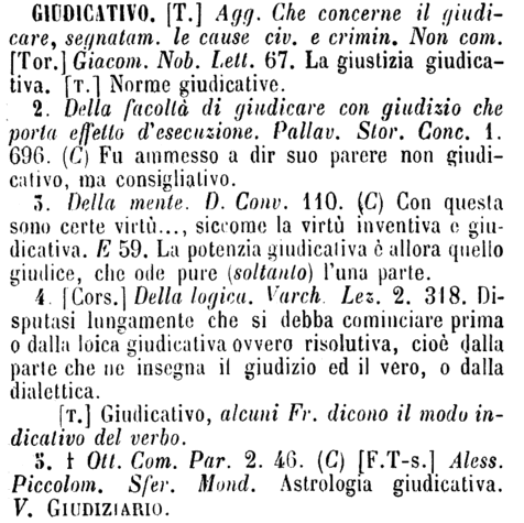 giudicativo