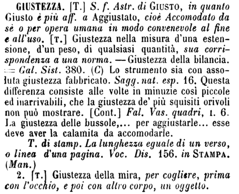 giustezza