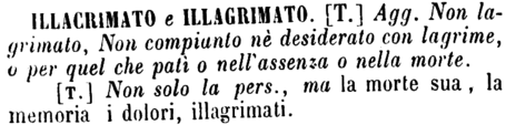 illacrimato