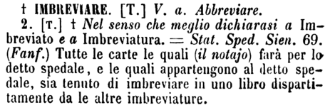 imbreviare