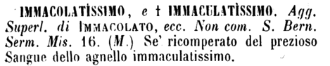 immacolatissimo