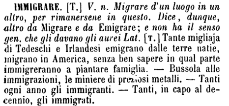 immigrare