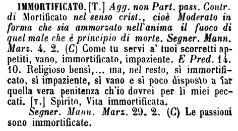 immortificato